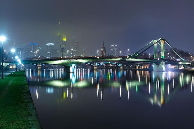 Nacht Frankfurt am Main Duitsland