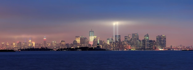 Nacht in het centrum van Manhattan