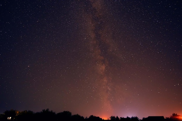 Nacht sterrenhemel Melkweg Abstracte donkere achtergrond