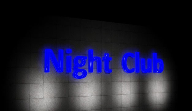 Nachtclub teken