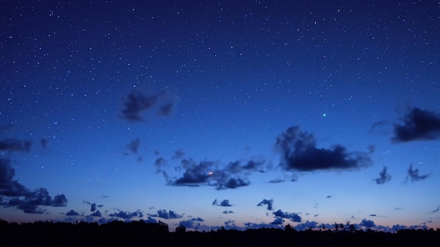 nachtelijke hemel zonsondergang landschap natuur achtergrond