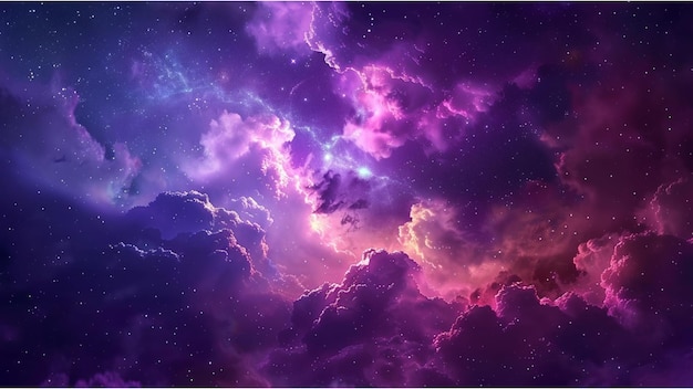 Nachthemel afbeelding Mooie digitale afbeelding weg hemel buitenaardse ruimte concept