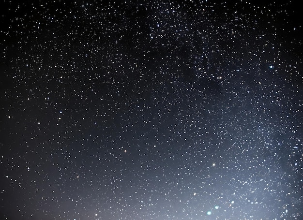 Nachthemel met glinsterende sterren op een zwarte achtergrond