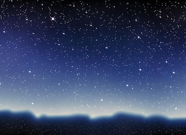 Nachthemel met sterren Illustratie