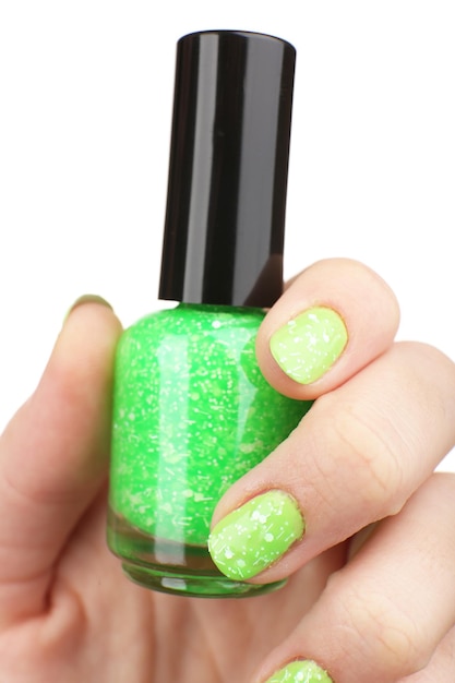 Foto nagellak in de hand close-up