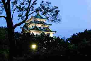 Photo nagoya castle japanese architecture oriental background