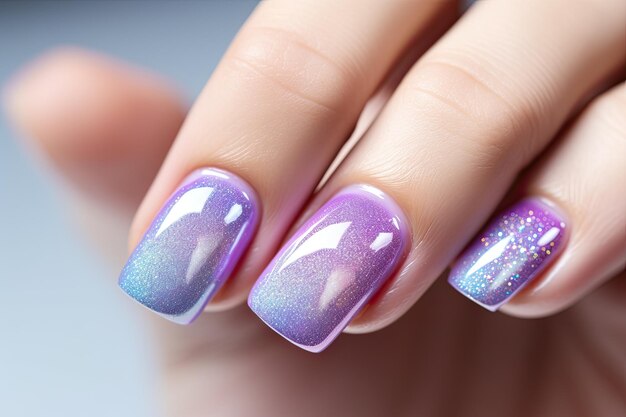 Nail art crystal material dreamy patterns clean background