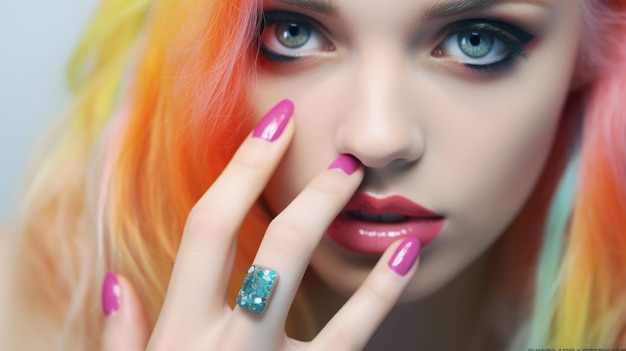 Photo nail art desgin