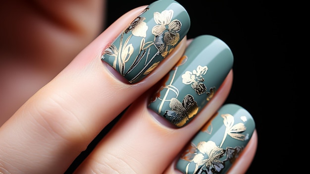 nail art design HD 8K wallpaper Stock Photographic Image