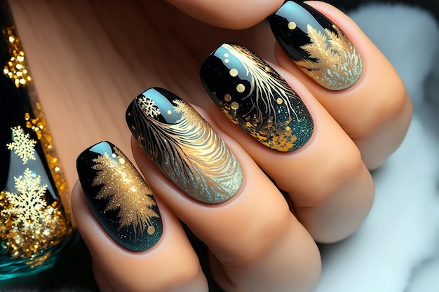 Nail art die erg populair is in de wereld