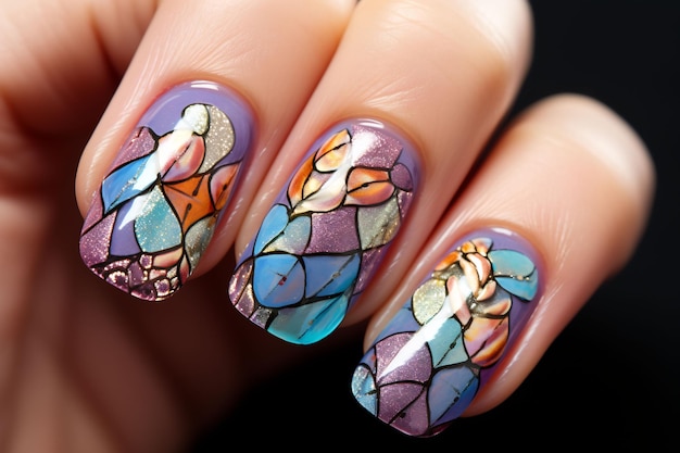 nail art magnetic designs for fascinating ladies