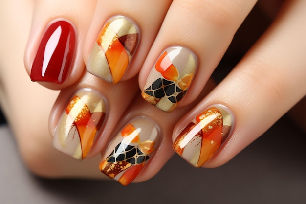 nail art magnetic designs for fascinating ladies