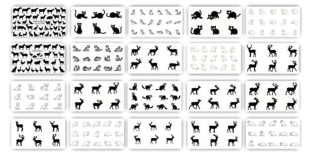 Nail art stickers voor dieren