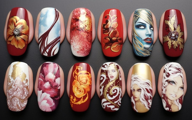 Nail Art Studio39s Creatieve ontwerpen Meesterwerken op nagels