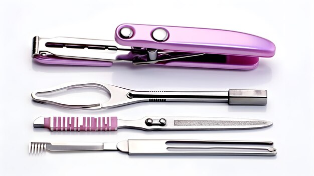 Nail clippers and nail file