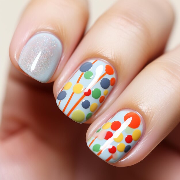 nail paint dot paint