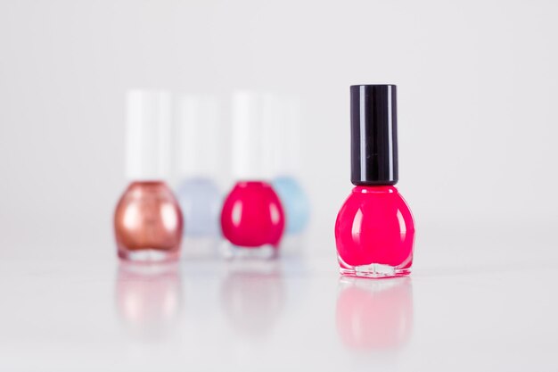 Foto bottiglie smalto per unghie collezione manicure e pedicure