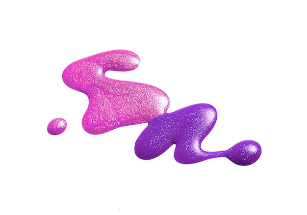 nail polish isolated on white