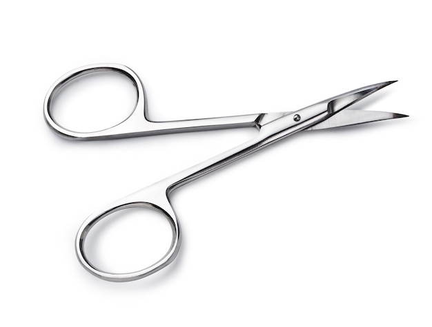 Nail scissors isolated on a white background