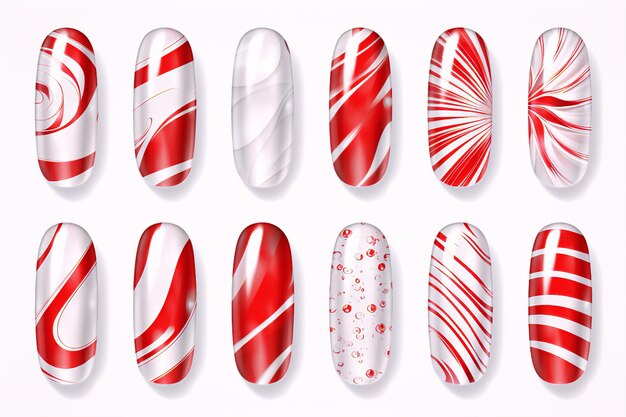 Photo nail set pattern