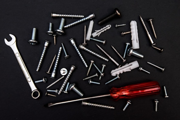 Nails screwdriver and wrench Repair