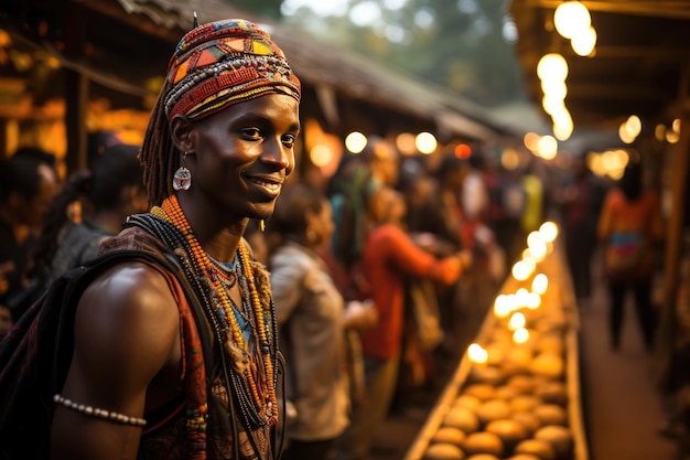 Foto nairobi kenya il bomas del kenya dove si può sperimentare la cultura keniana generativa ia