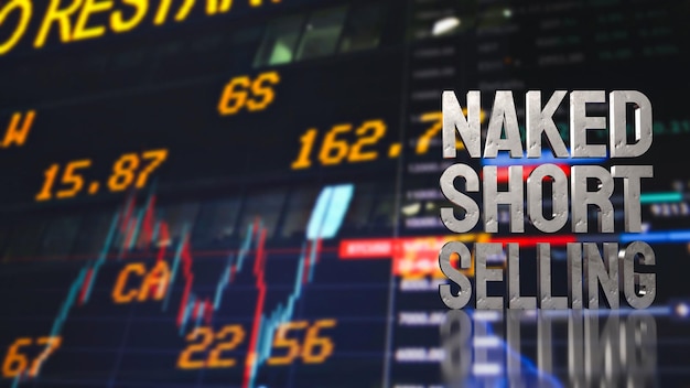 Naked short selling refers to the practice of selling a financial asset short