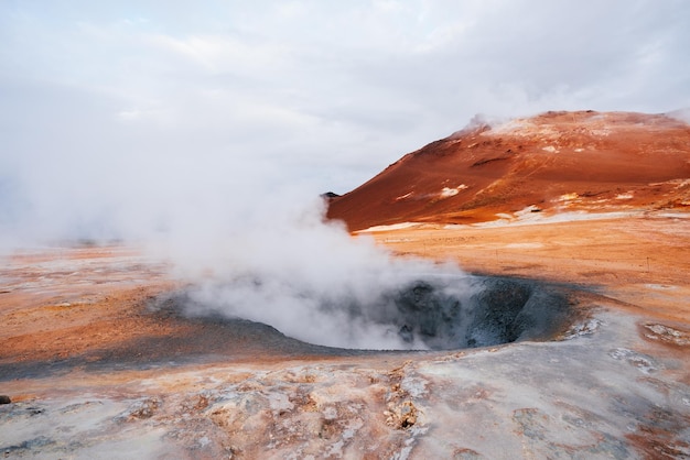 Namafjall geothermisch gebied op gebied van Hverir IJsland