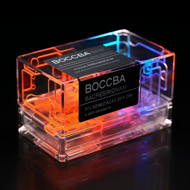 Имя Карта Цифровое рекламное агентство Визитная карточка Bold Neon Color Pla bussines концепция идея