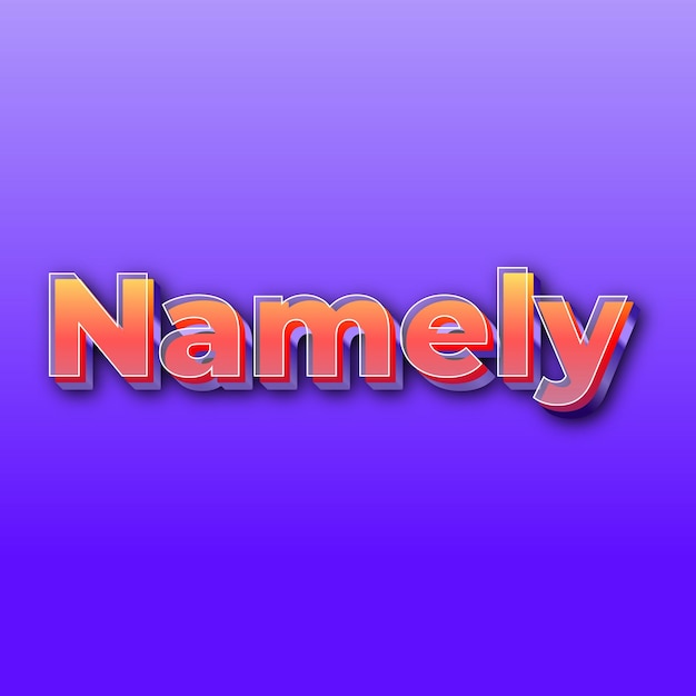 Namelytext effect jpg gradient purple background card photo