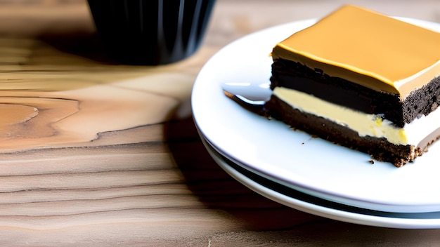 Nanaimo bars op een bord