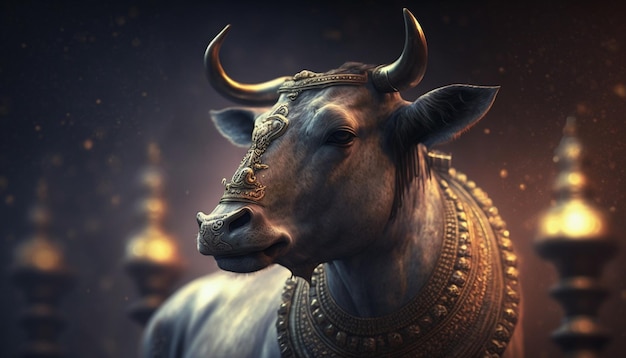 Nandi The Divine Bull and Steadfast Companion of Lord Shiva