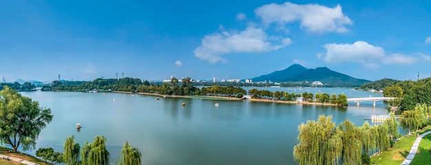 Nanjing Xuanwu Lake Park-landschap