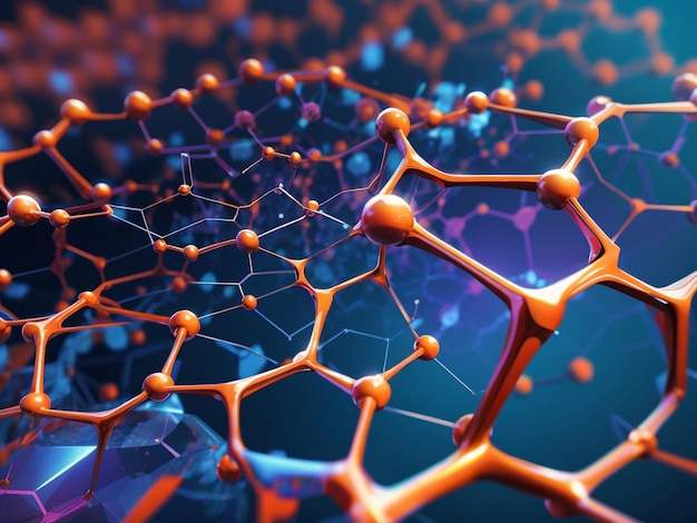 Photo nano marvels nanotechnology and abstract graphene structures scene 4