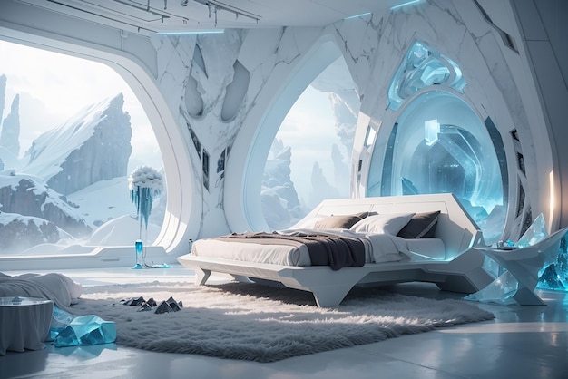 Nano medical retreat a futuristic bedroom for health and healing