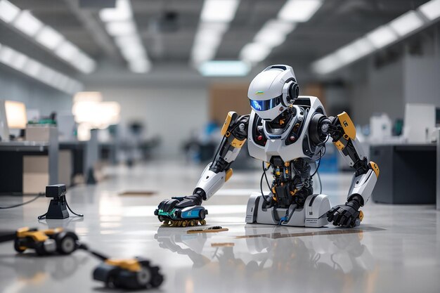 The NanoBot Office Cleaners Effortlessly Maintaining a Pristine Workspace