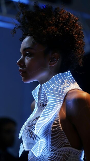 Nanotech fashion studio wearables that change with mood