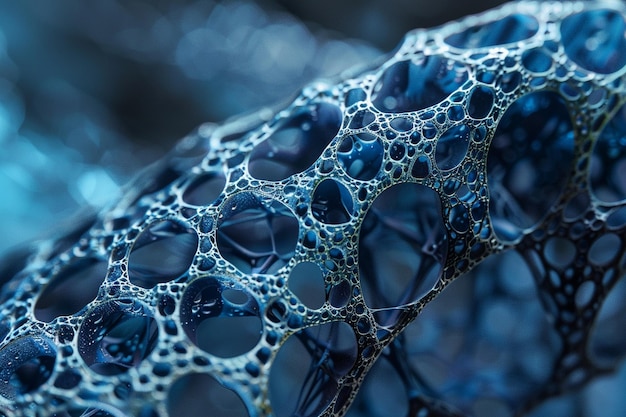 Nanotubes forming a strong and flexible material i generative ai