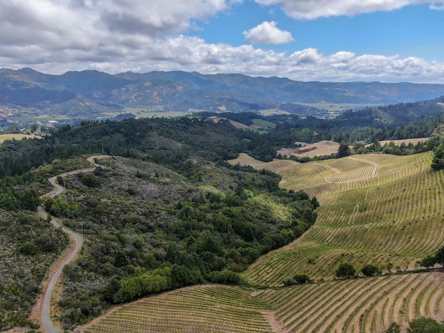 Napa County in California's Wine Country part of the North Bay region of the San Francisco