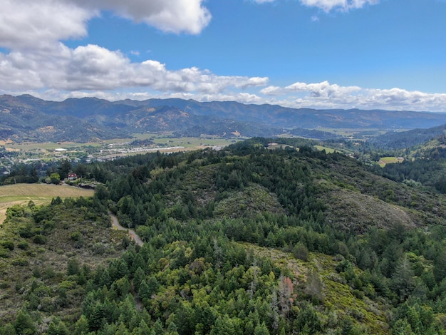 Napa county in het wijnland van californië