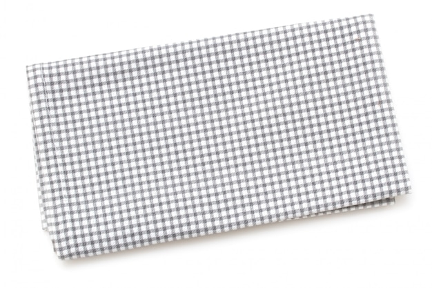 Photo napkin on white surface isolated