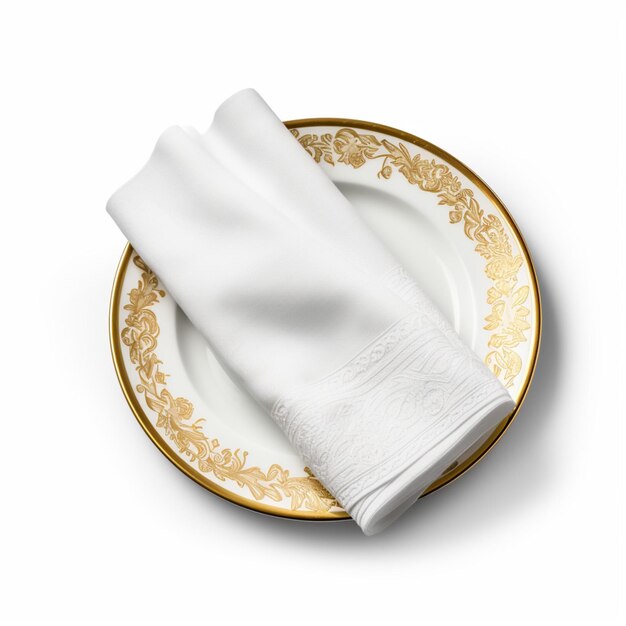 Photo napkin with white background high quality ultra hd