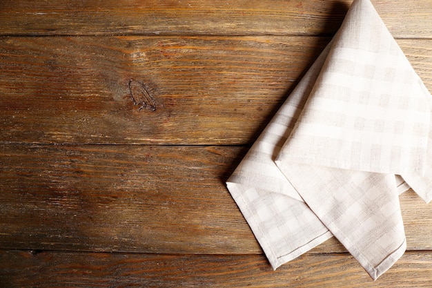 Photo napkin on wooden background