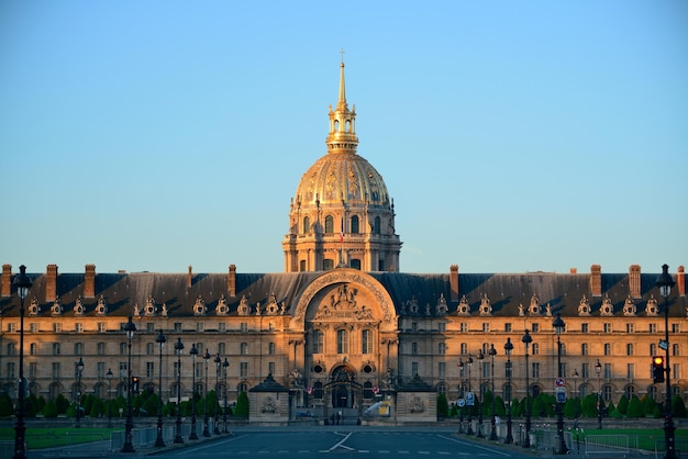 Napoleon's tomb with dome in Paris, France.