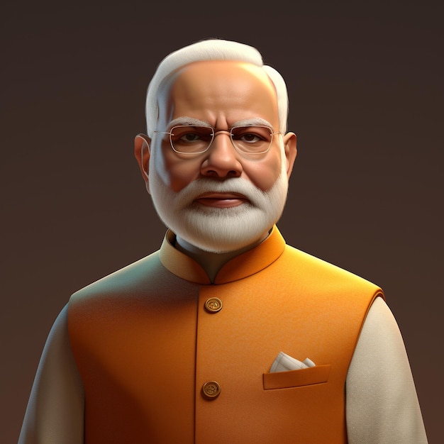 Narendra Modi stripfiguur Narendra Modi AI