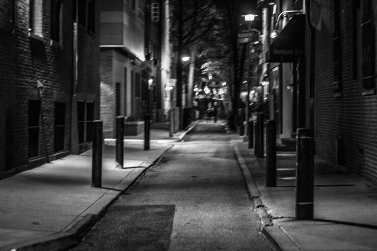 Photo narrow alley in city
