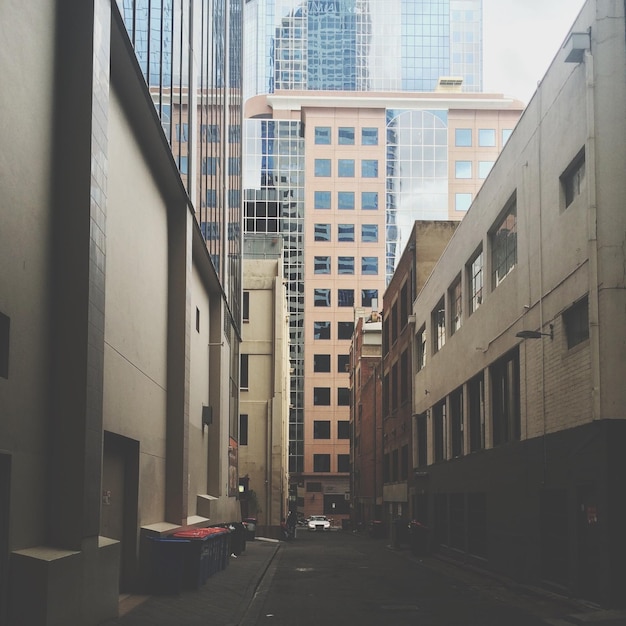 Narrow alley in city