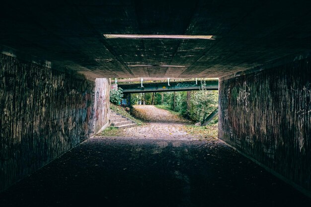 Foto strada stretta e vuota