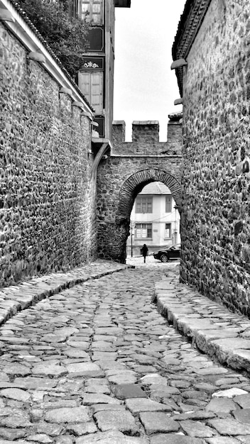 Foto strada stretta nella città vecchia