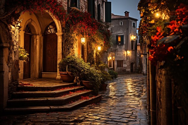 Narrow street in venice